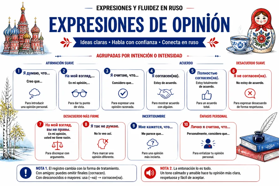 Página ilustrada del material